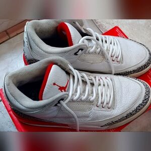Nike Air Jordan 3 Retro Katrina Hall of Fame Size 9.5 STYLE 136064-116 Pre-Owned